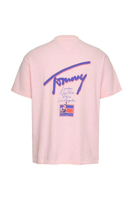 TJM RLX FADED GRAPHIC TEE EXT Erkek Pembe T-Shirt - DM0DM20768