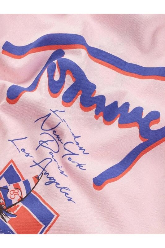 TJM RLX FADED GRAPHIC TEE EXT Erkek Pembe T-Shirt - DM0DM20768