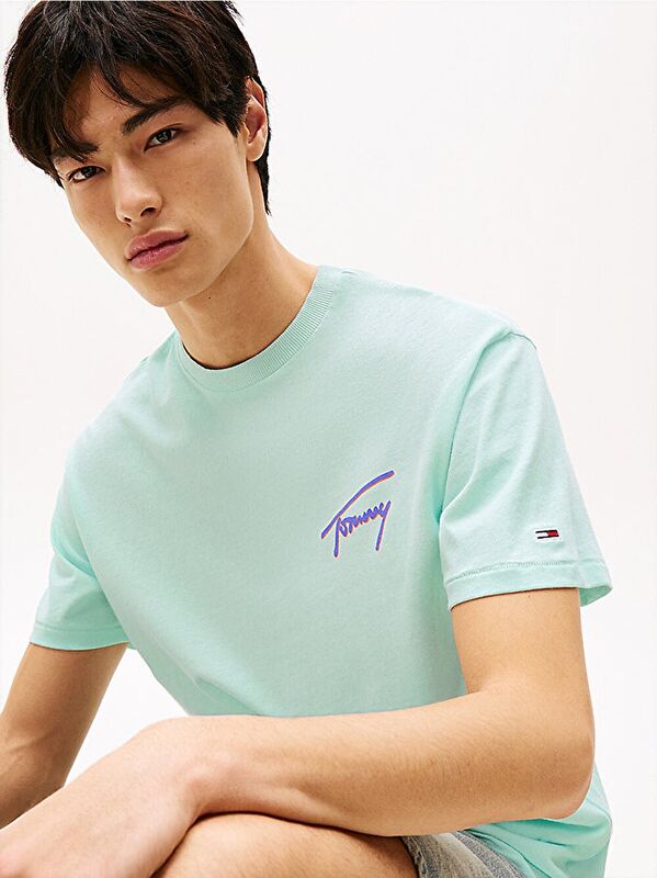 TJM RLX FADED GRAPHIC TEE EXT Erkek Yeşil T-Shirt - DM0DM20768