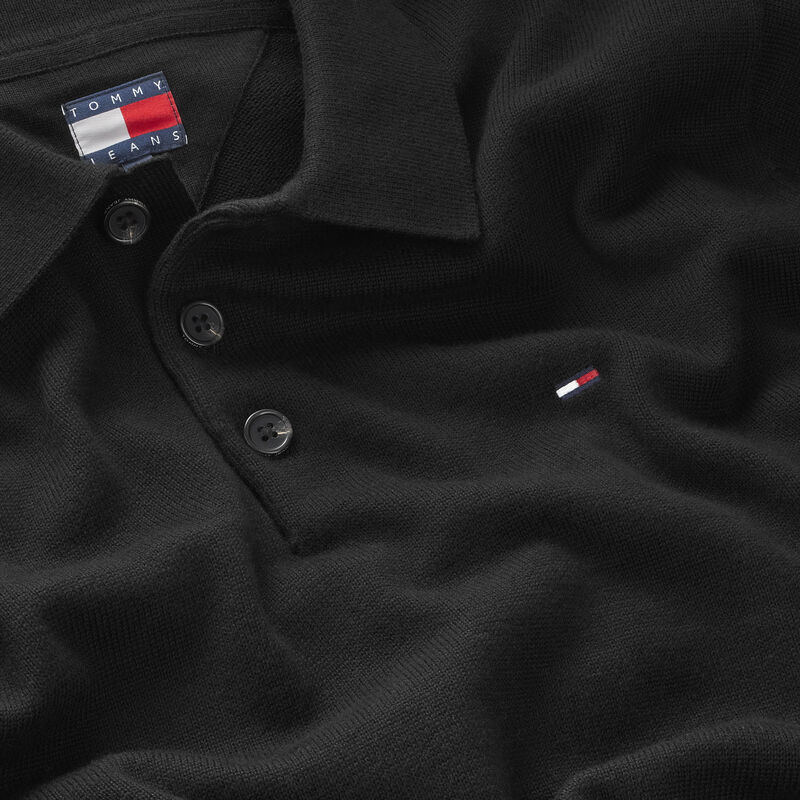 TJM SLIM ESSENTIAL POLO SWTR EXT Erkek Siyah Kazak - DM0DM20304