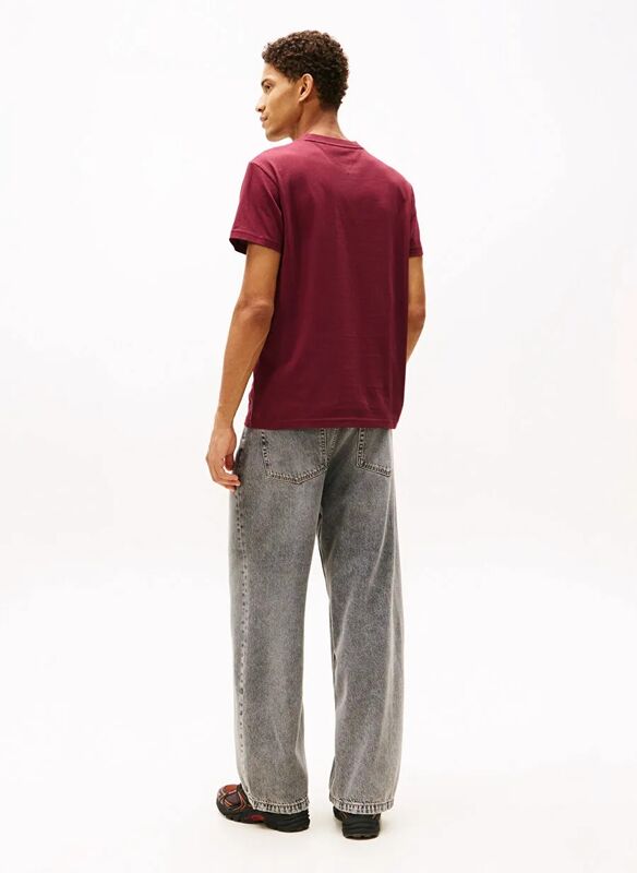 TJM SLIM FONT PLAY TEE Erkek Kırmızı T-Shirt - DM0DM22049