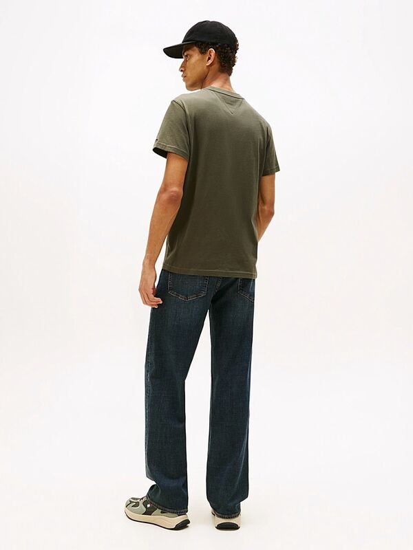 TJM SLIM FONT PLAY TEE Erkek Yeşil T-Shirt - DM0DM22049