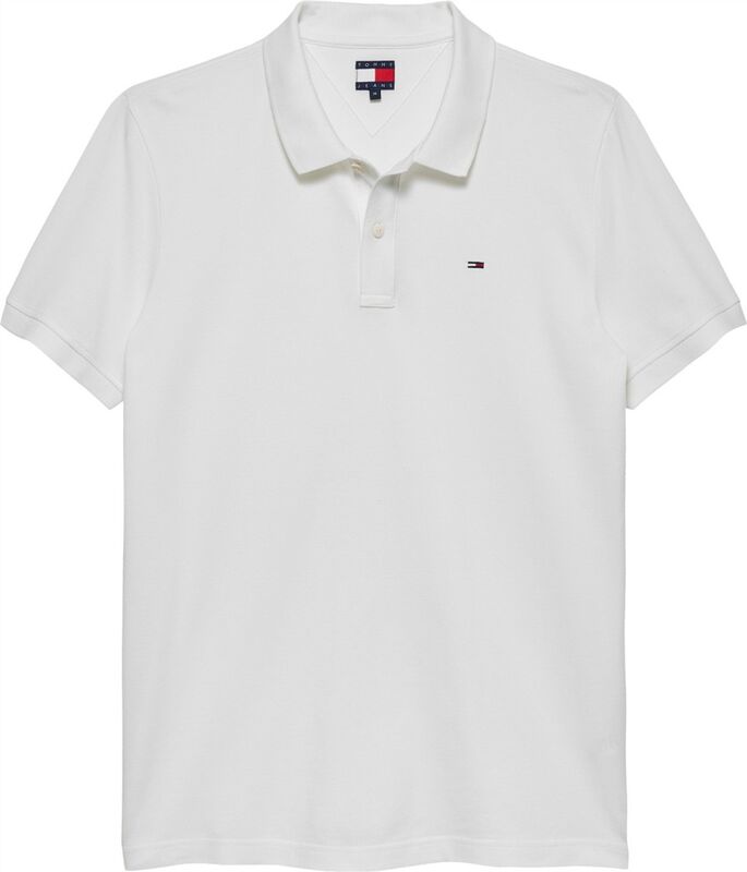 TJM SLIM PLACKET POLO EXT Erkek Beyaz Polo - DM0DM20676