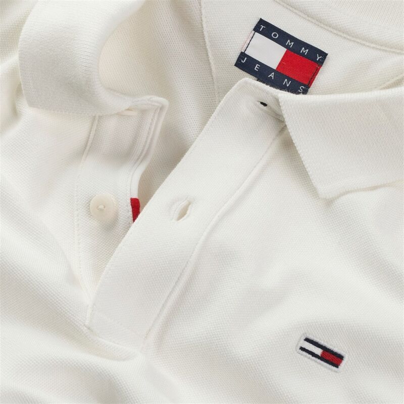 TJM SLIM PLACKET POLO EXT Erkek Beyaz Polo - DM0DM20676