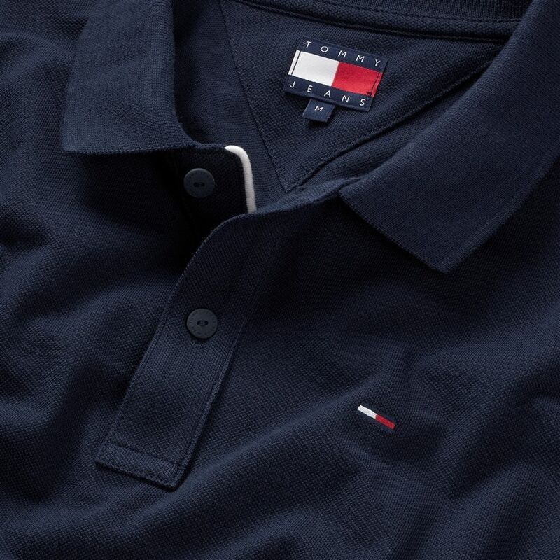 TJM SLIM PLACKET POLO EXT Erkek Mavi Polo - DM0DM20676