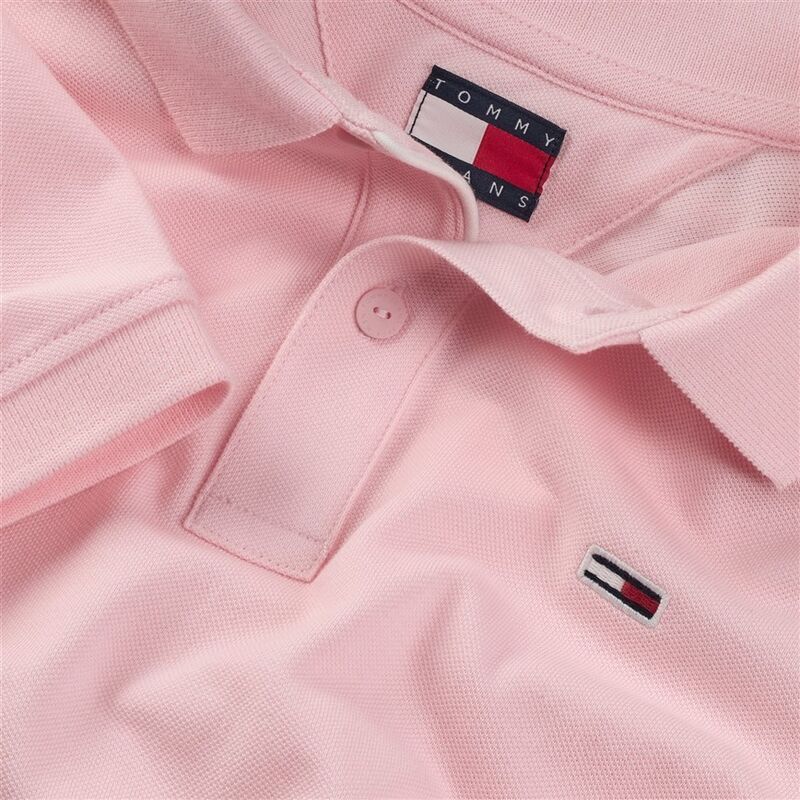 TJM SLIM PLACKET POLO EXT Erkek Pembe Polo - DM0DM20676