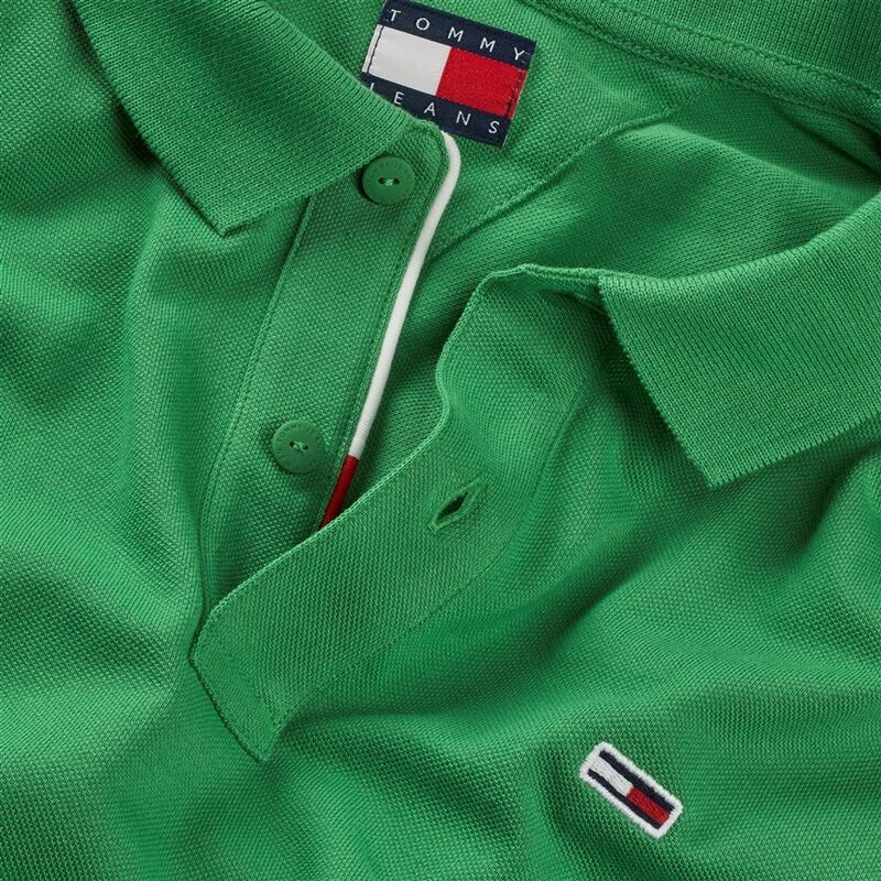TJM SLIM PLACKET POLO EXT Erkek Yeşil Polo - DM0DM20676