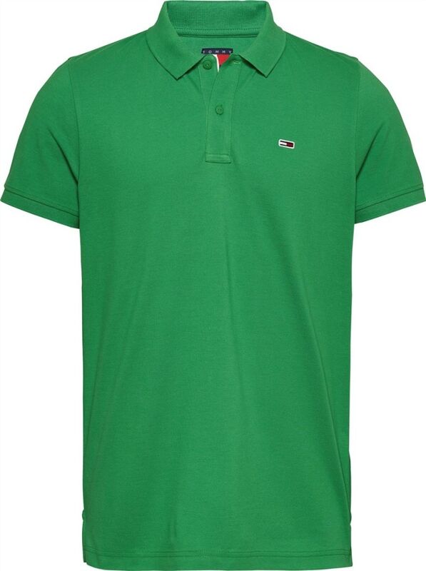TJM SLIM PLACKET POLO EXT Erkek Yeşil Polo - DM0DM20676