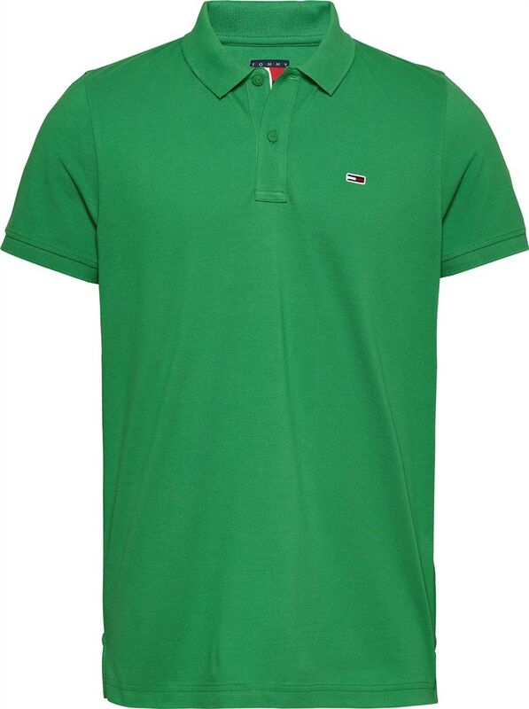 Tommy Hilfiger - TJM SLIM PLACKET POLO EXT Erkek Yeşil Polo - DM0DM20676