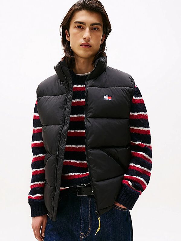 Tommy Hilfiger - TJM VAIL PUFFER VEST Erkek Siyah Yelek - DM0DM22069