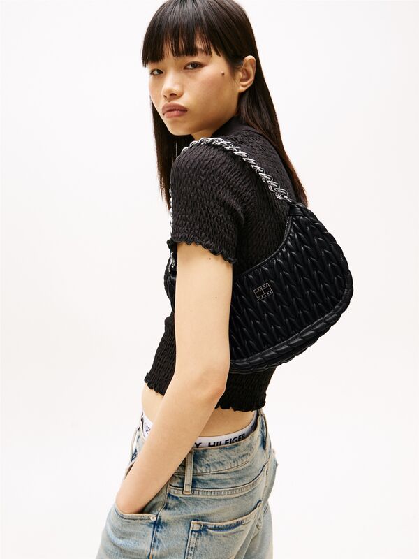 TJW ICONIC SHOULDER QUILTED Kadın Siyah Çanta - AW0AW17302