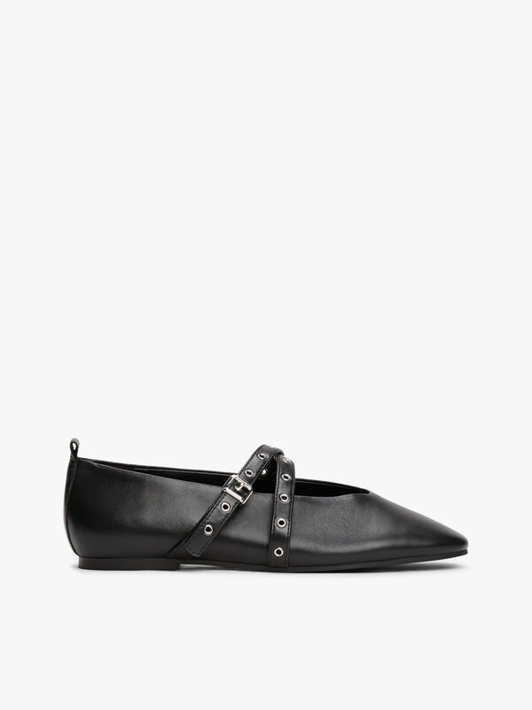 Tommy Hilfiger - TJW LEATHER MARYJANE BALLERINA Kadın Siyah Ayakkabı - EN0EN02868 Tommy Hilfiger - TJW LEATHER MARYJANE BALLERINA Kadın Siyah Ayakkabı - EN0EN02868