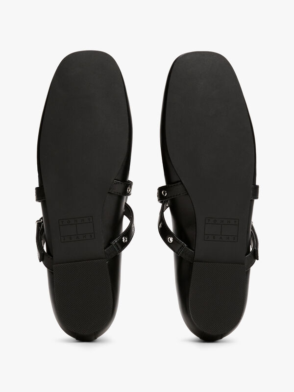 TJW LEATHER MARYJANE BALLERINA Kadın Siyah Ayakkabı - EN0EN02868