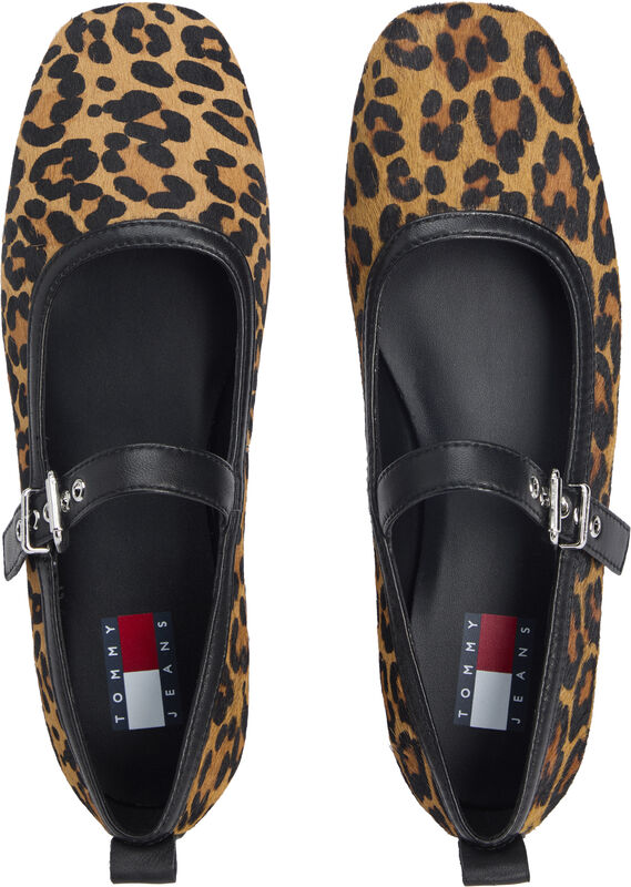 TJW MARYJANE LEOPARD BALLERINA Kadın Kahverengi Ayakkabı - EN0EN02885