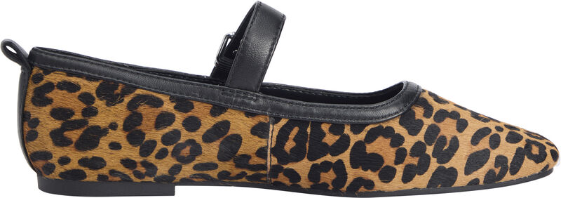 TJW MARYJANE LEOPARD BALLERINA Kadın Kahverengi Ayakkabı - EN0EN02885