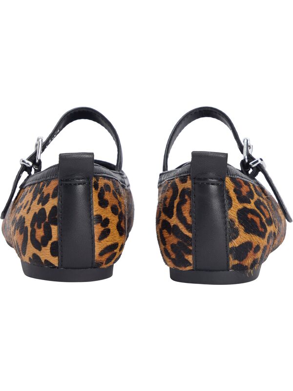 TJW MARYJANE LEOPARD BALLERINA Kadın Kahverengi Ayakkabı - EN0EN02885