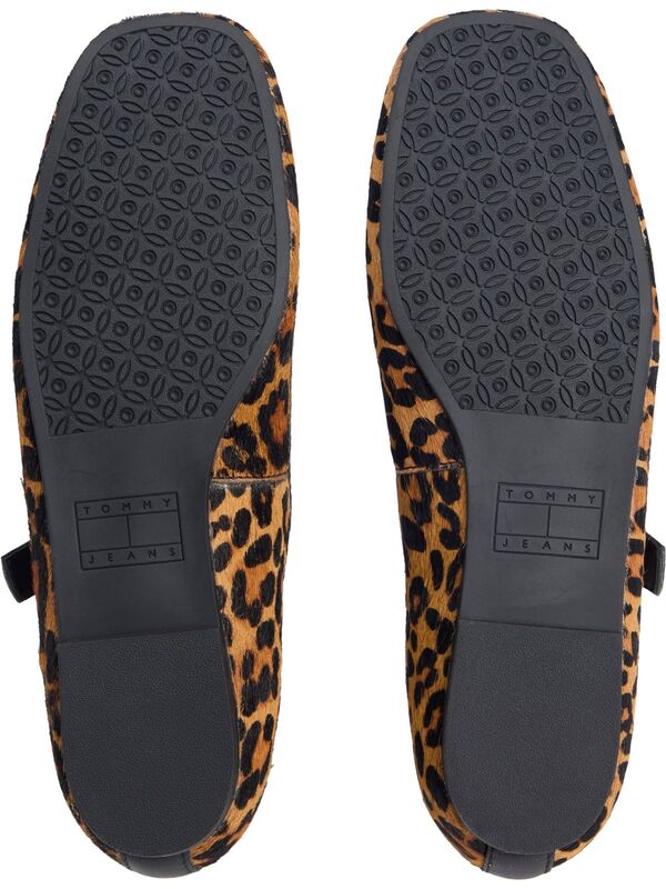 TJW MARYJANE LEOPARD BALLERINA Kadın Kahverengi Ayakkabı - EN0EN02885