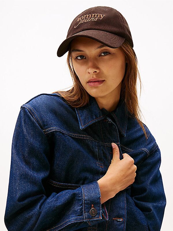 TJW SCRIPT CAP Kadın Kahverengi Şapka - AW0AW17908