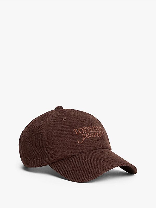 Tommy Hilfiger - TJW SCRIPT CAP Kadın Kahverengi Şapka - AW0AW17908
