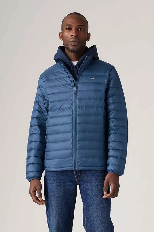 Levi's - TOBAL DOWN PACKABLE SARGASSO SEA Erkek Mavi Ceket - LA8567
