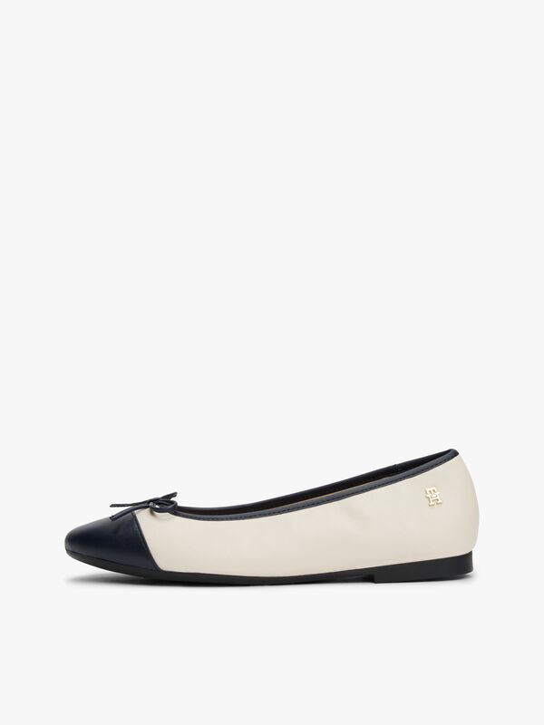 TOE CAP LEATHER BALLERINA Kadın Bej Ayakkabı - FW0FW08759