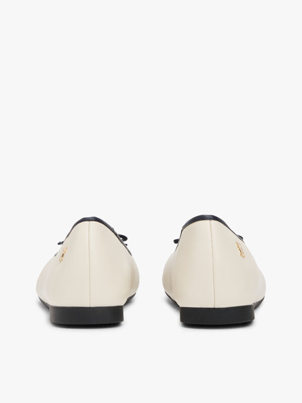 TOE CAP LEATHER BALLERINA Kadın Bej Ayakkabı - FW0FW08759