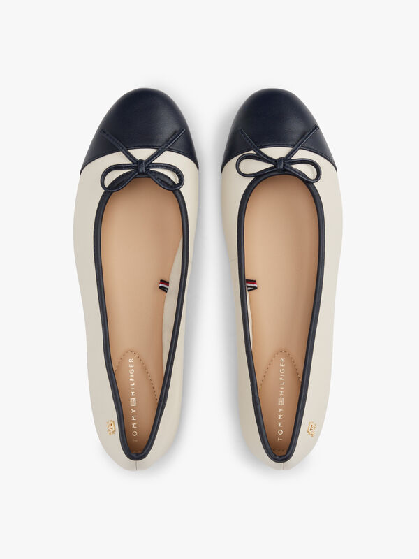 TOE CAP LEATHER BALLERINA Kadın Bej Ayakkabı - FW0FW08759