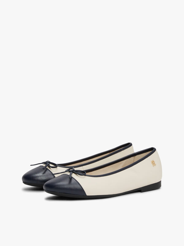 TOE CAP LEATHER BALLERINA Kadın Bej Ayakkabı - FW0FW08759