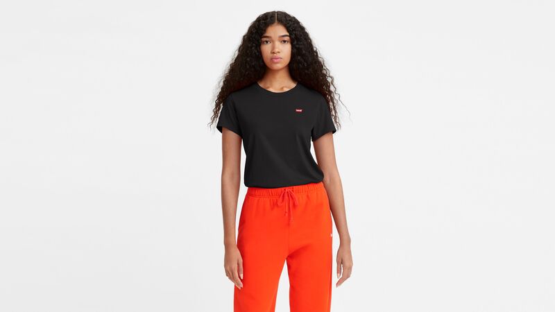 Levi's - TR_PERFECT TEE PEARL BLUSH Kadın Yeşil Polo T-Shirt - A4917-0000