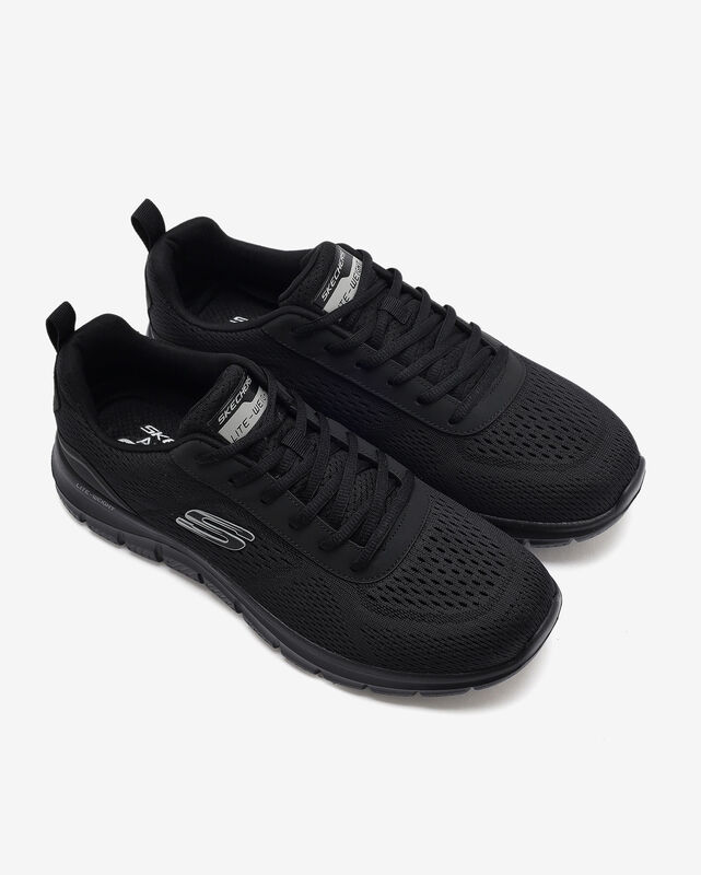 Track-Leshur Erkek Siyah Spor Ayakkabı - 232758TK