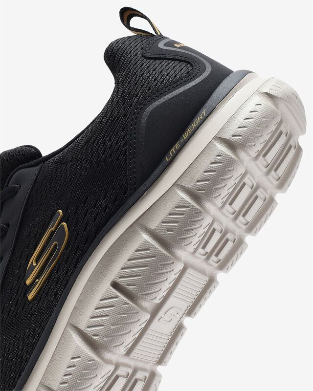 Track-Leshur Erkek Siyah Spor Ayakkabı - 232758TK