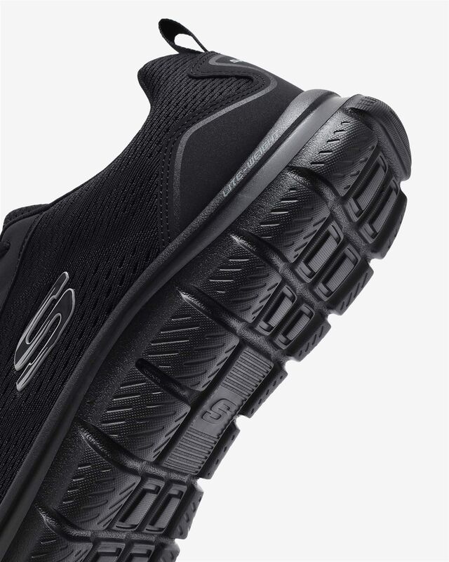 Track-Leshur Erkek Siyah Spor Ayakkabı - 232758TK