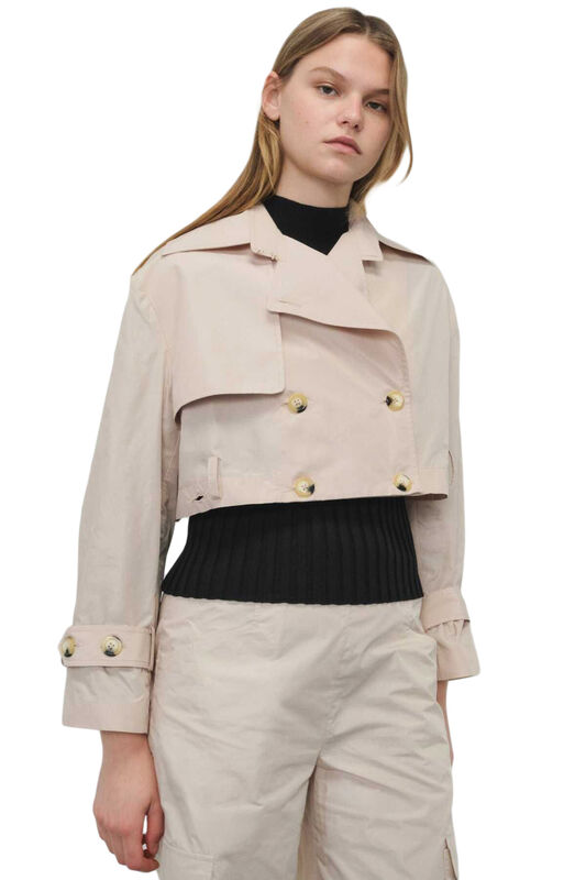 TRENCHCOAT Uniseks Gri Trençkot - W22W01D001TC