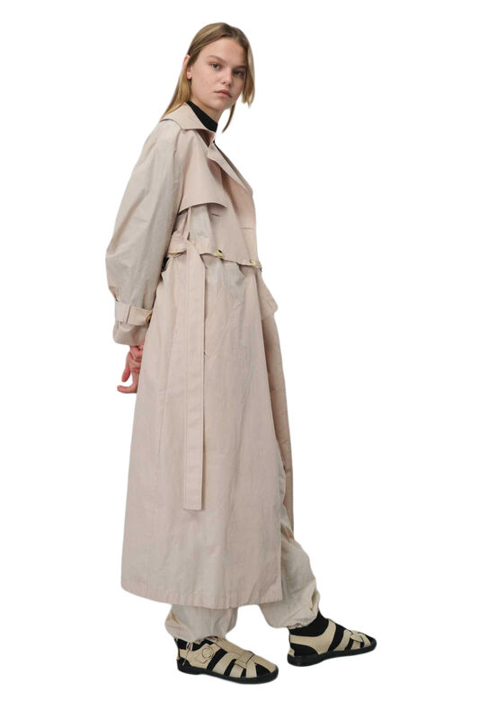 TRENCHCOAT Uniseks Gri Trençkot - W22W01D001TC