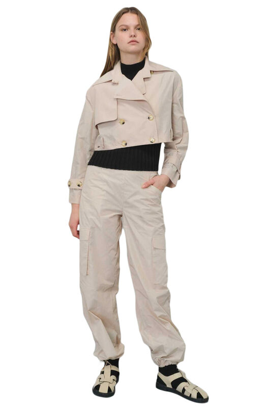 TRENCHCOAT Uniseks Gri Trençkot - W22W01D001TC