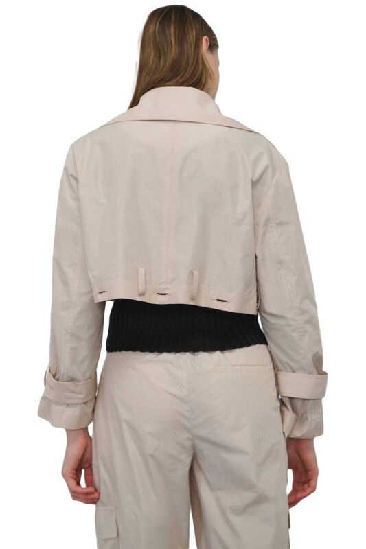 TRENCHCOAT Uniseks Gri Trençkot - W22W01D001TC