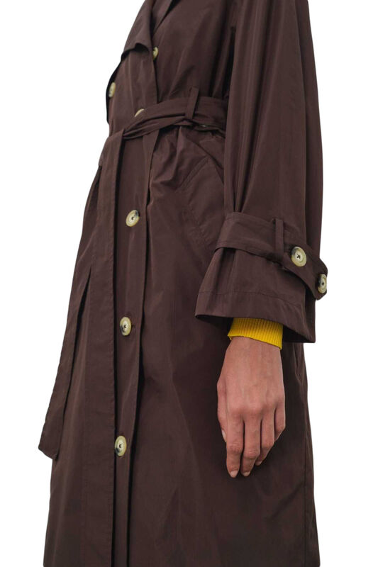 TRENCHCOAT Uniseks Kahverengi Trençkot - W22W01D001TC