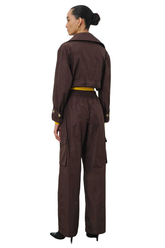 TRENCHCOAT Uniseks Kahverengi Trençkot - W22W01D001TC