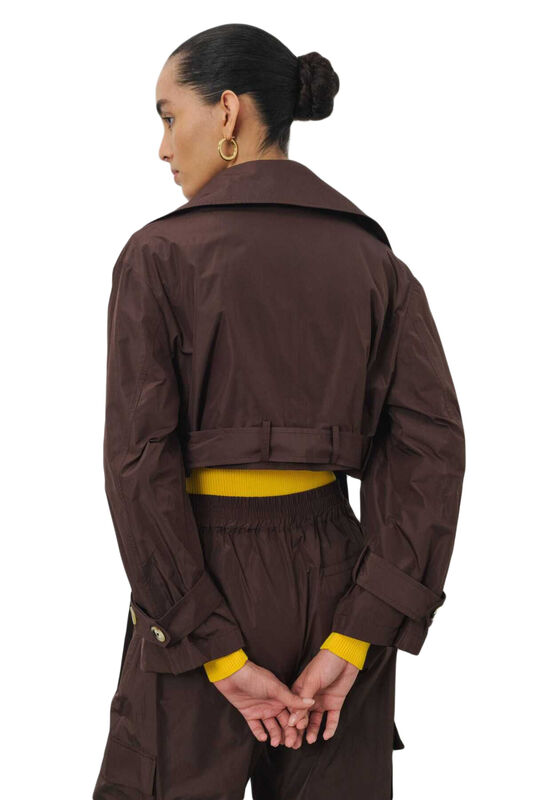 TRENCHCOAT Uniseks Kahverengi Trençkot - W22W01D001TC