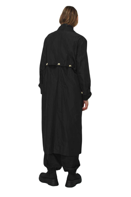 TRENCHCOAT Uniseks Siyah Trençkot - W22W01D001TC