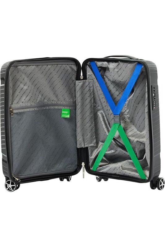 Benetton - TROLLEY 50 CM SIYAH Uniseks Valiz - 14BNT3000-03-S