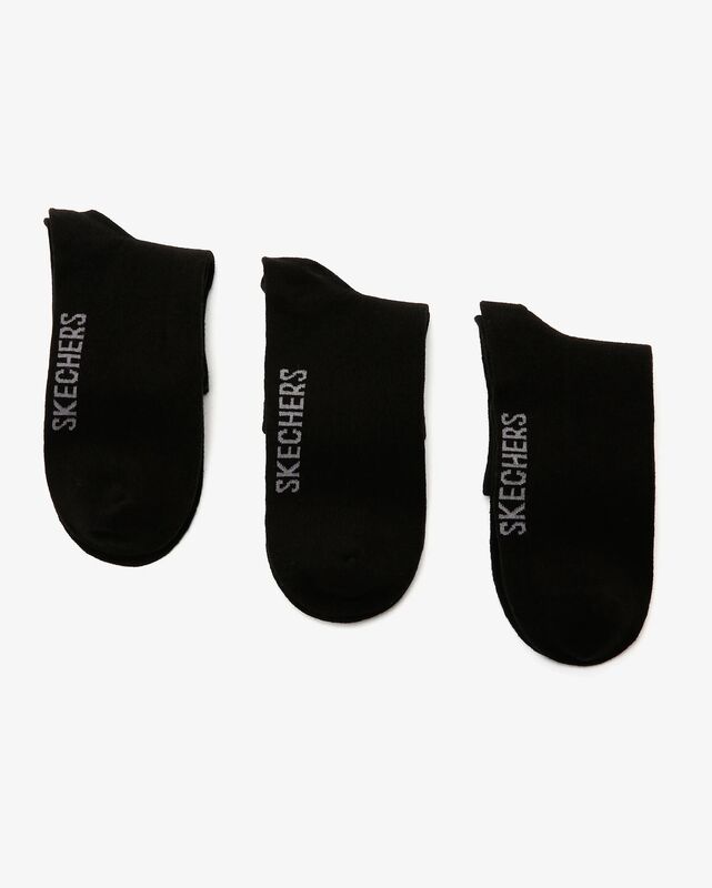 U NoPad Mid Cut 3 Pack Sock Uniseks Siyah Çorap - S192139