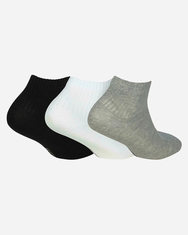 U NoPad Mid Cut 3 Pack Sock Uniseks Siyah Çorap - S192139