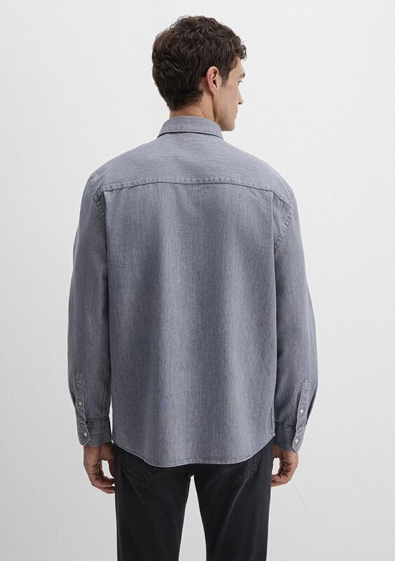 UZUN KOL GÖMLEK Erkek Gri Gömlek - M0211765