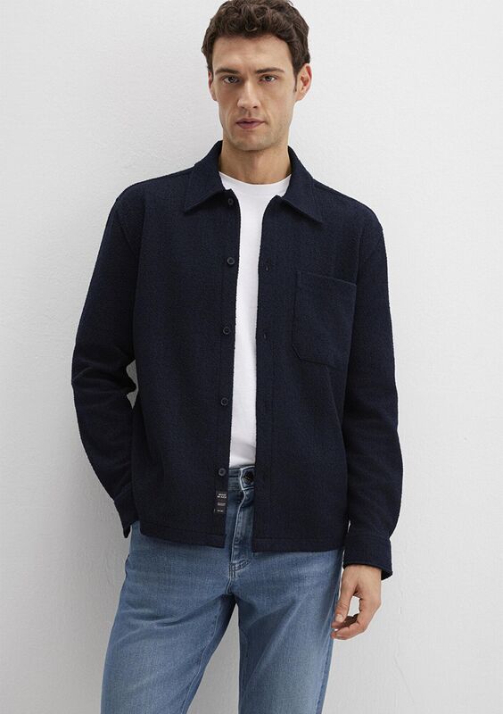 UZUN KOL GÖMLEK Erkek Koyu Mavi Gömlek - M0211772