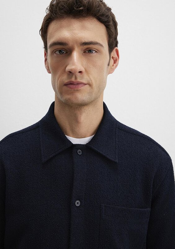 UZUN KOL GÖMLEK Erkek Koyu Mavi Gömlek - M0211772