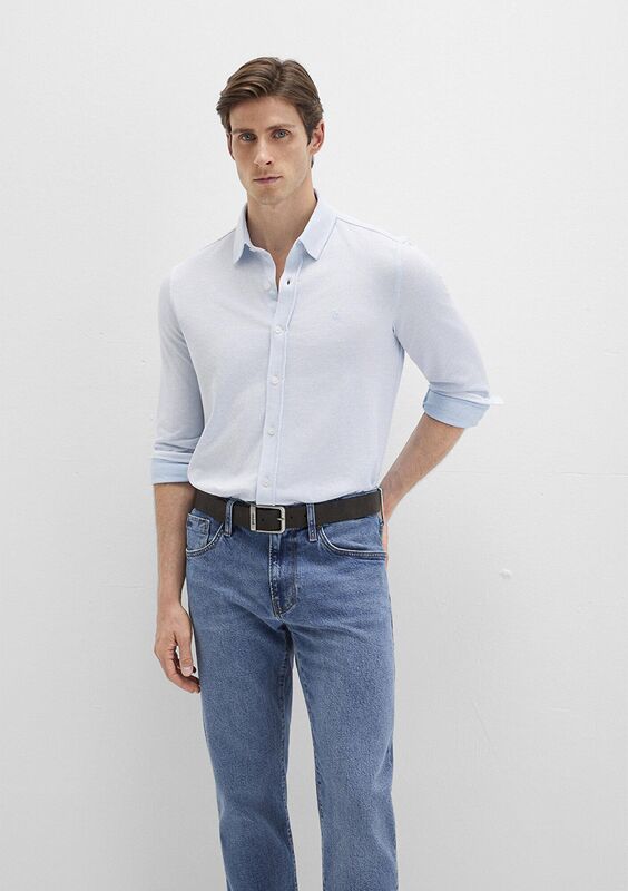 Mavi - UZUN KOL GÖMLEK Erkek Mavi UK Gömlek - M0211664