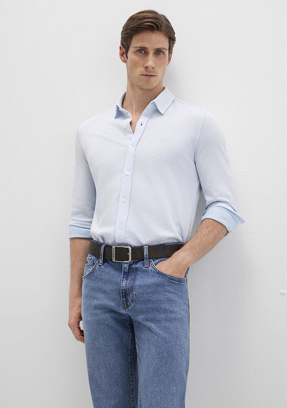 UZUN KOL GÖMLEK Erkek Mavi UK Gömlek - M0211664