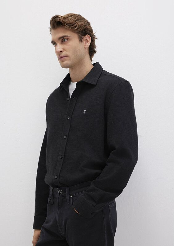 UZUN KOL GÖMLEK Erkek Siyah Gömlek - M0211789