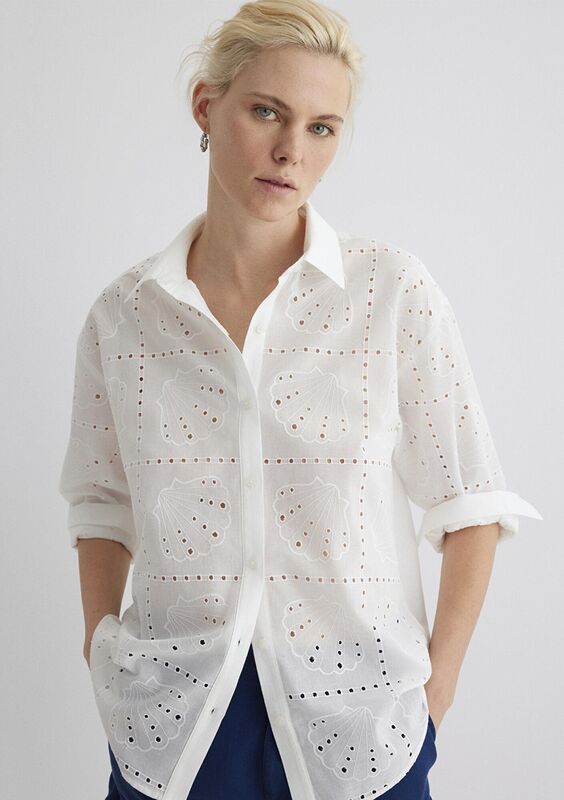 Mavi - UZUN KOLLU GÖMLEK Kadın Beyaz UK Gömlek - M1211097